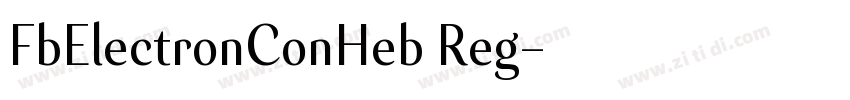 FbElectronConHeb Reg字体转换 FbElectronConHeb Reg字体转换